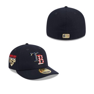 Tampa Bay Rays Navy 2023 Fourth of July Low Profile 59FIFTY Fitted Hat