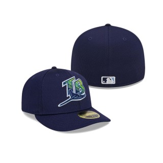 Tampa Bay Rays Navy 2024 Batting Practice Low Profile 59FIFTY Fitted Hat