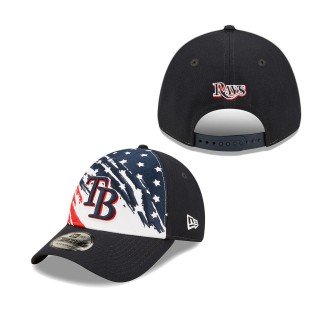 Men's Tampa Bay Rays Navy 2022 4th of July Independence Day 9FORTY Snapback Adjustable Hat