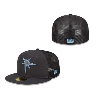Tampa Bay Rays 2022 Batting Practice 59FIFTY Fitted Hat Graphite