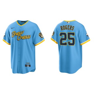 Men's Milwaukee Brewers Taylor Rogers Powder Blue 2022 City Connect Replica Jersey