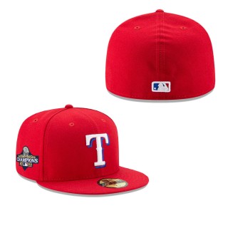 Texas Rangers Red 2023 World Series Champions 59FIFTY Fitted Hat