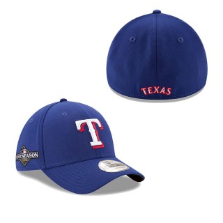 Texas Rangers Royal 2023 Postseason 39THIRTY Flex Cap
