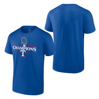 Texas Rangers Royal 2023 World Series Champions Official Logo T-Shirt