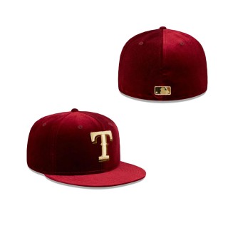 Texas Rangers Vintage Velvet Fitted Hat