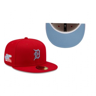 Detroit Tigers Scarlet 1984 World Series Blue Undervisor 59FIFTY Hat