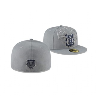 Tigers Gray Alternate Logo Elements 59FIFTY Fitted Hat