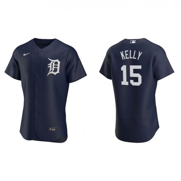Carson Kelly Tigers Navy Authentic Alternate Jersey