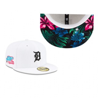 Tigers White Floral Under Visor 59FIFTY Hat
