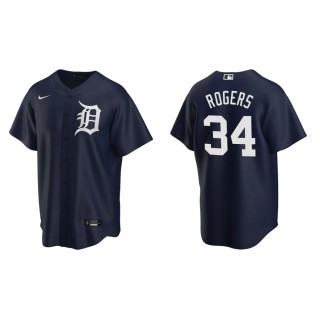 Detroit Tigers Jake Rogers Navy Replica Alternate Jersey
