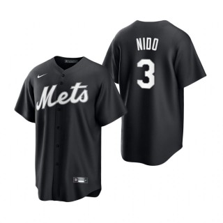 Tomas Nido Mets Nike Black White Replica Jersey