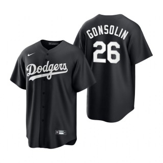 Tony Gonsolin Dodgers Nike Black White Replica Jersey