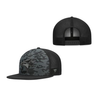 Toronto Blue Jays Camo Mesh Snapback Hat Black