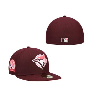 Toronto Blue Jays Color Fam Lava Red Undervisor Fitted Hat Maroon