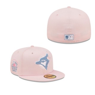 Men's Toronto Blue Jays Pink Sky Blue 1991 MLB All-Star Game Cooperstown Collection Undervisor 59FIFTY Fitted Hat