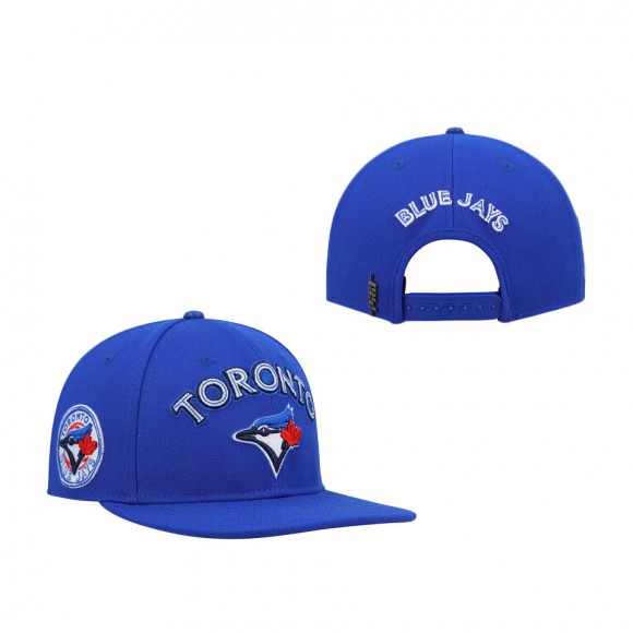 Toronto Blue Jays Pro Standard Royal Stacked Logo Snapback Hat