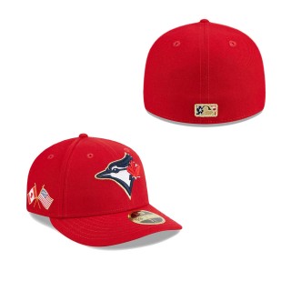 Toronto Blue Jays Red 2023 Fourth of July Low Profile 59FIFTY Fitted Hat