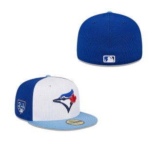 Toronto Blue Jays White Powder Blue 2024 Spring Training 59FIFTY Fitted Hat