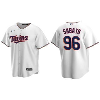 Youth Aaron Sabato Twins White Replica Home Jersey