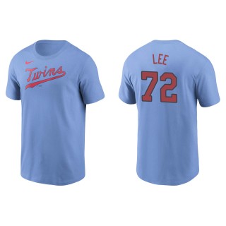 Brooks Lee Twins Light Blue Name & Number T-Shirt
