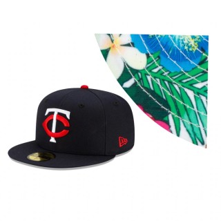 Twins Navy Floral Under Visor 1973 World Series Replica 59FIFTY Hat