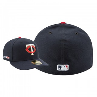 Men's Minnesota Twins Navy MLB 150th Anniversary Patch Low Profile 59FIFTY Fitted Hat