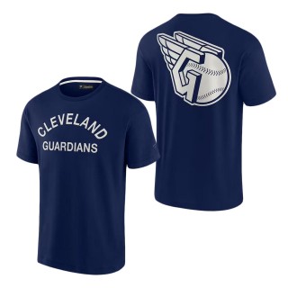 Unisex Cleveland Guardians Navy Super Soft T-Shirt