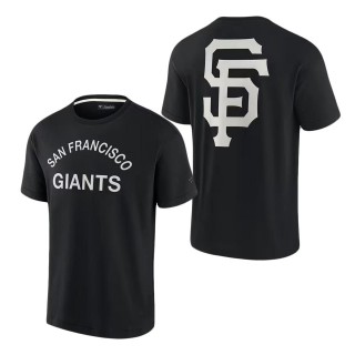 Unisex San Francisco Giants Black Super Soft T-Shirt