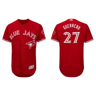 Vladimir Guerrero Jr. Toronto Blue Jays Scarlet Canada Day Authentic Collection Flex Base Player Jersey