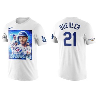 Walker Buehler Los Angeles Dodgers White 2022 NL West Division Champions T-Shirt