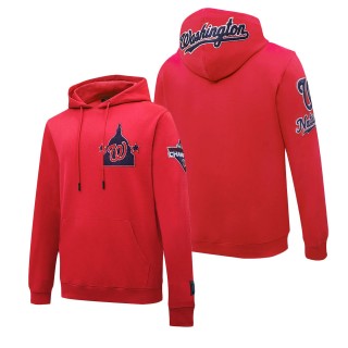 Washington Nationals Red Pro Standard Logo Pullover Hoodie