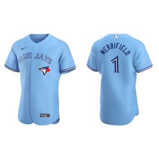 Men's Toronto Blue Jays Whit Merrifield Powder Blue Authentic Home Jersey