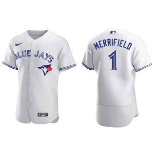 Men's Toronto Blue Jays Whit Merrifield White Authentic Home Jersey