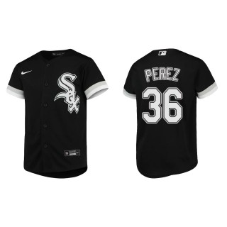 Youth Carlos Perez White Sox Black Replica Alternate Jersey