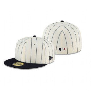 White Sox White Navy 2021 Field of Dreams C-Town 59FIFTY Fitted Hat