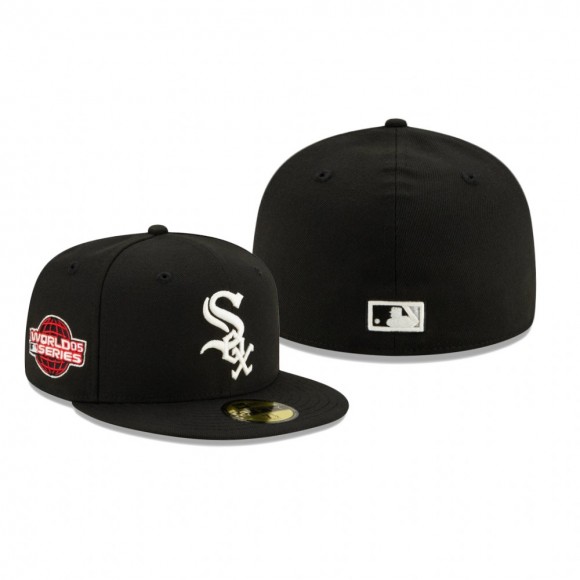 White Sox Black Floral Under Visor 1973 World Series Replica 59FIFTY Hat