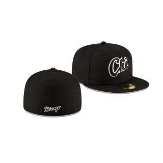 White Sox Ligature Black 59FIFTY Fitted Cap