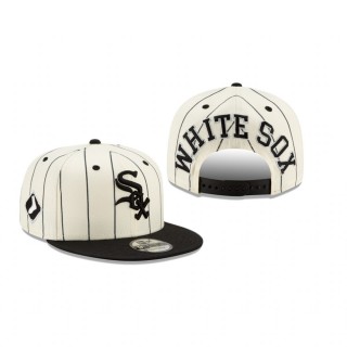 Chicago White Sox White Pinstripe 9FIFTY Snapback Hat