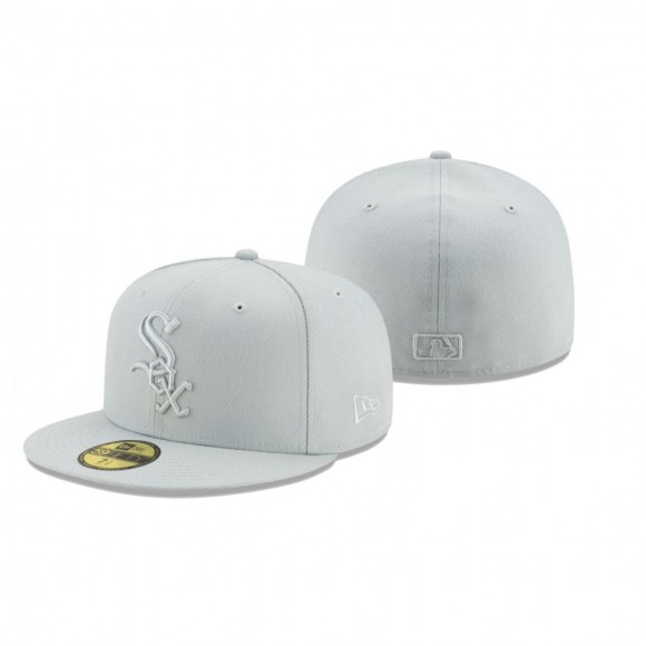 White Sox Gray Spring Color Basic 59FIFTY Fitted Hat