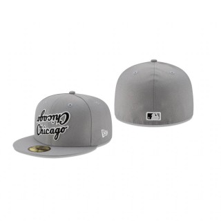 White Sox Gray Team Mirror 59FIFTY Fitted Hat