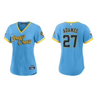 Willy Adames Women's Brewers Powder Blue 2022 City Connect Replica Jersey