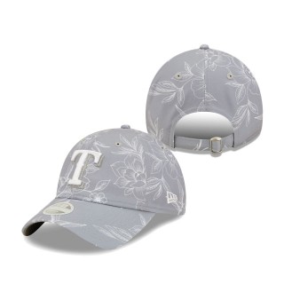 Women's Texas Rangers Gray Botanic 9TWENTY Adjustable Hat