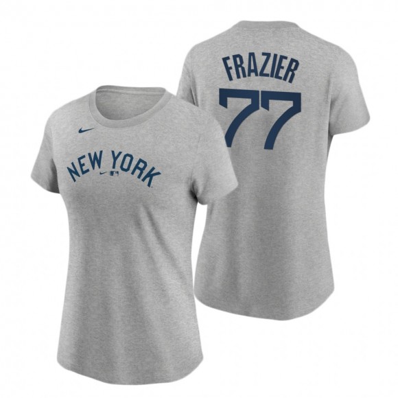 Women Yankees Clint Frazier Gray 2021 Field of Dreams Tee