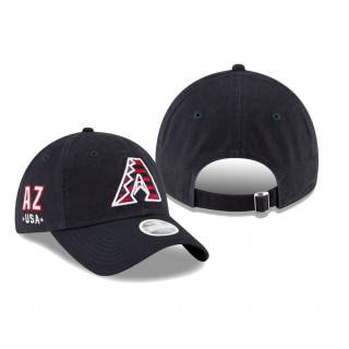 Women's Arizona Diamondbacks Navy 4th of July 9TWENTY Adjustable Hat