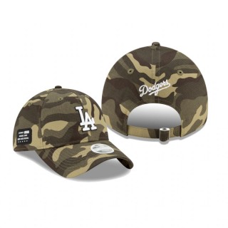 Women's Los Angeles Dodgers Camo 2021 Armed Forces Day 9TWENTY Hat