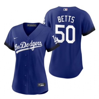 Women's Los Angeles Dodgers Mookie Betts Royal 2021 City Connect Replica Jersey