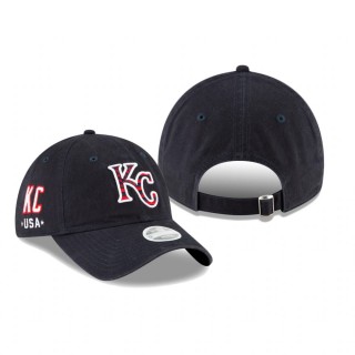 Women's Kansas City Royals Navy 4th of July 9TWENTY Adjustable Hat