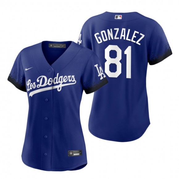 Women's Los Angeles Dodgers Victor Gonzalez Royal 2021 City Connect Replica Jersey