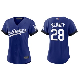 Women's Dodgers Andrew Heaney Royal 2021 City Connect Replica Jersey