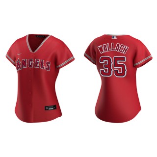 Women's Los Angeles Angels Chad Wallach Red Replica Jersey